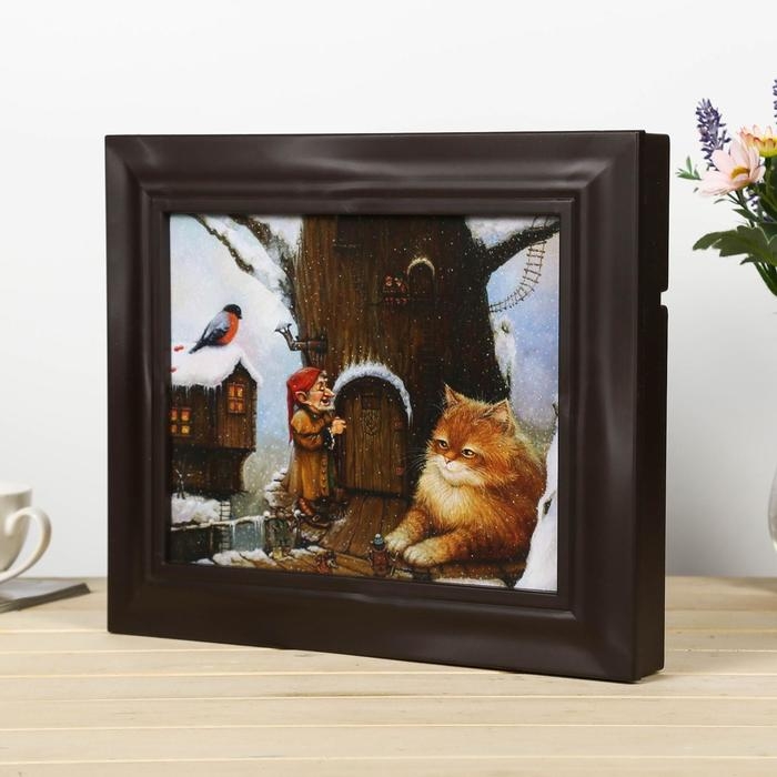 Ключница Ключница "Домик гномика" Венге 26х31х4,5 см