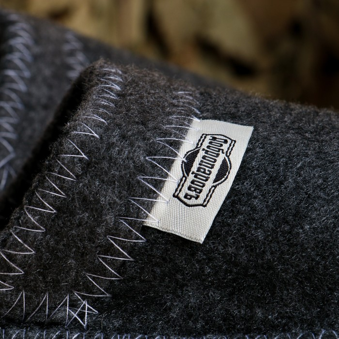 Набор банный  Набор банный "Мужской" портфель 5 предметов, серый, с вышивкой