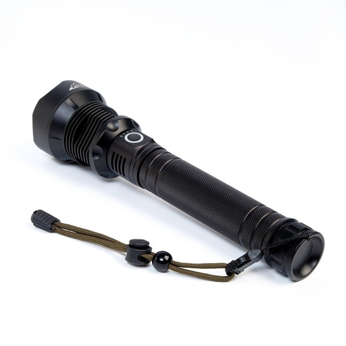 Фонарь ручной аккумуляторный 6000 мАч, 1500 лм, 500 м, XHP70, 3 режима,micro USB, zoom, 24.8 x 6 x 3 Фонарь ручной аккумуляторный 6000 мАч, 1500 лм, 500 м, XHP70, 3 режима,micro USB, zoom, 24.8 x 6 x 3