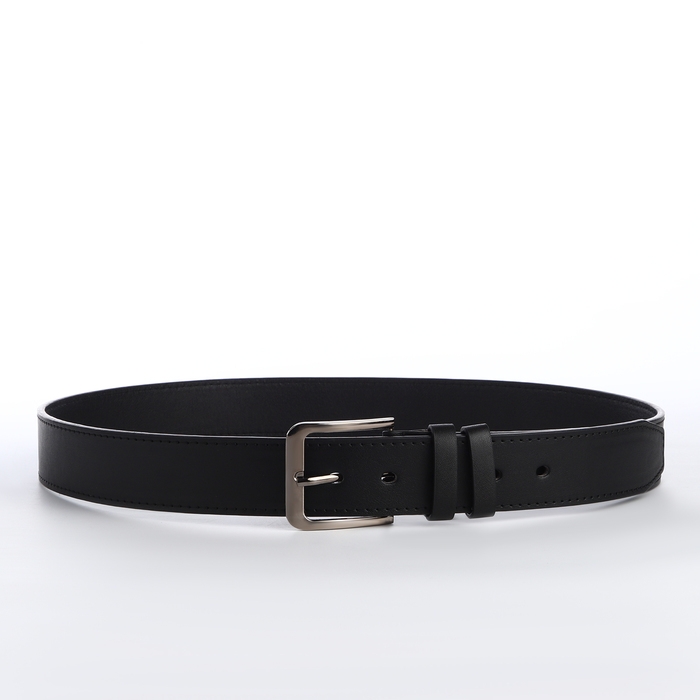 Ремень мужской, ширина 4 см, винт, пряжка металл, цвет чёрный Ремень мужской, ширина 4 см, винт, пряжка металл, цвет чёрный