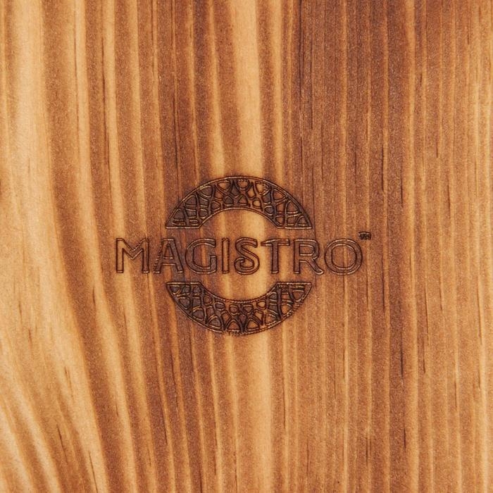 Поднос из натурального кедра Magistro, 35×2,8 см, цвет шоколадный Поднос из натурального кедра Magistro, 35×2,8 см, цвет шоколадный