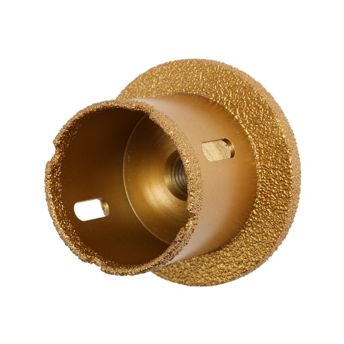 Коронка алмазная ТУНДРА, для УШМ, для отверстий под слив, по плитке, мрамору, 50/70 мм, М14   993530 Коронка алмазная ТУНДРА, для УШМ, для отверстий под слив, по плитке, мрамору, 50/70 мм, М14   993530