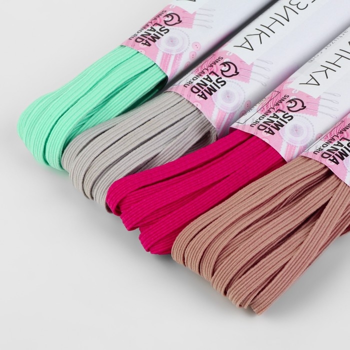 Резинки бельевые, 5 мм, 8 ± 0,5 м, 4 шт, цвет МИКС Резинки бельевые, 5 мм, 8 ± 0,5 м, 4 шт, цвет МИКС