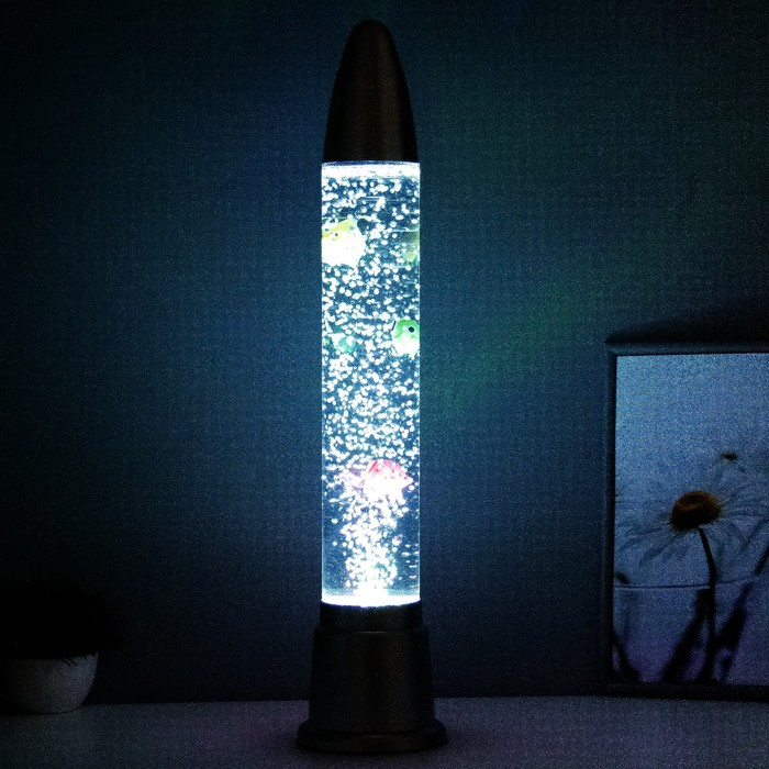 Светильник  Светильник "Ракета" LED, лава, аквариум h=60 см RISALUX
