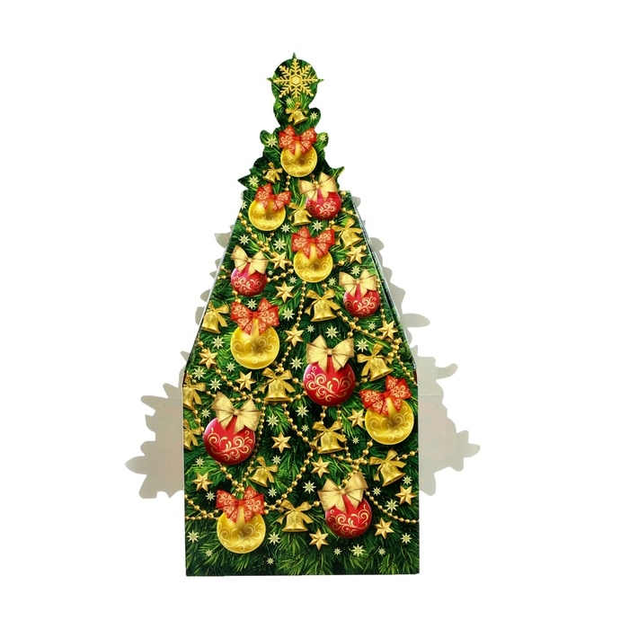 Подарочная коробка Подарочная коробка "Ёлка", 16,5 х 8,5 х 27 см