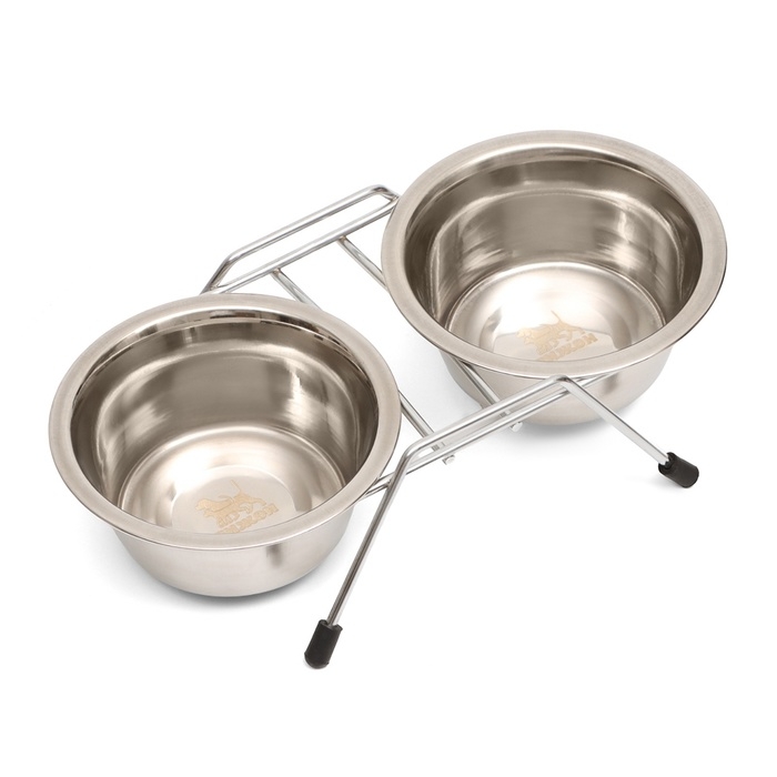 Набор из 2 мисок на подставке, 2 х 225 мл Набор из 2 мисок на подставке, 2 х 225 мл