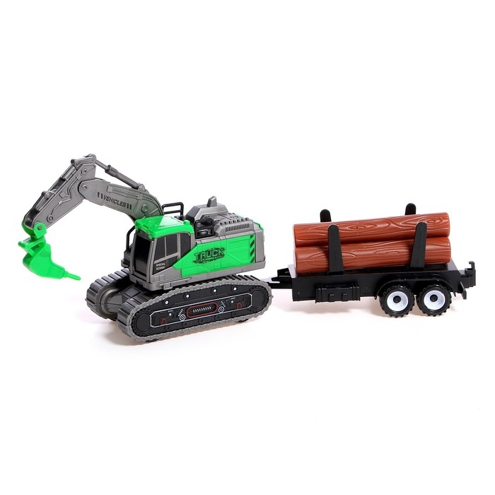 Экскаватор инерционный «Стройка», с прицепом, МИКС Экскаватор инерционный «Стройка», с прицепом, МИКС