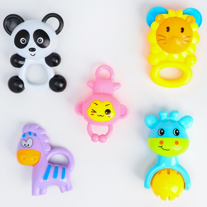 Набор погремушек «Игрушки малыша», 5 шт Набор погремушек «Игрушки малыша», 5 шт