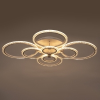 Люстра с ПДУ 1833/8WT LED 228Вт 3000-6000К диммер белый 95х58х15 см BayerLux