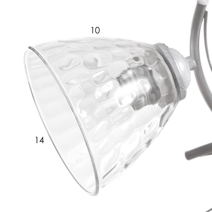 Люстра Люстра "Риана" 3х40Вт Е27 Белый, серебро 50х50х23см