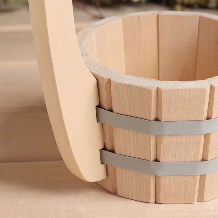 Ковш для бани из липы 0.5л, 20 см, с вертикальной ручкой Ковш для бани из липы 0.5л, 20 см, с вертикальной ручкой