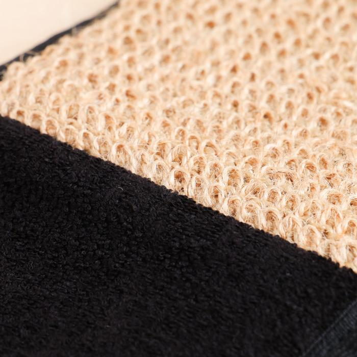 Мочалка банная с ручками, мужская, крапива Мочалка банная с ручками, мужская, крапива