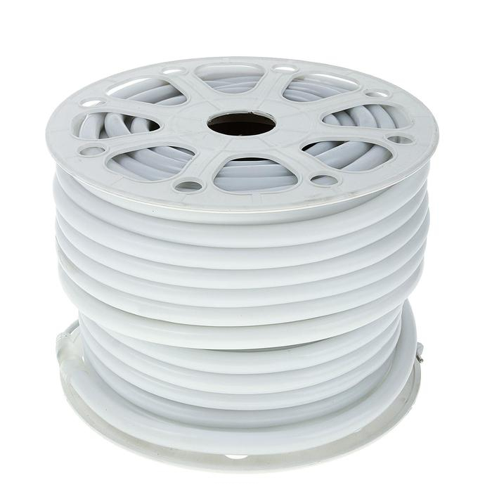 Гибкий неон Luazon Lighting 16 мм круглый, IP65, 50 м, SMD2835, 120 LED/м, 220 В, свечение зелёное Гибкий неон Luazon Lighting 16 мм круглый, IP65, 50 м, SMD2835, 120 LED/м, 220 В, свечение зелёное