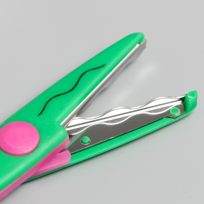 Ножницы рельефные "Цветик" (набор 5 шт) 13 см МИКС