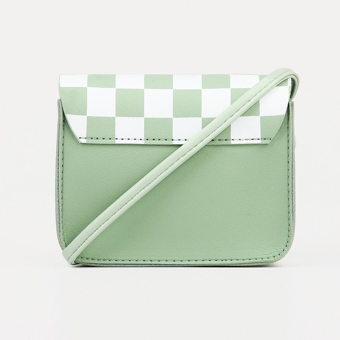 Сумка детская для девочки на магните, длинный ремень, цвет зелёный Сумка детская для девочки на магните, длинный ремень, цвет зелёный