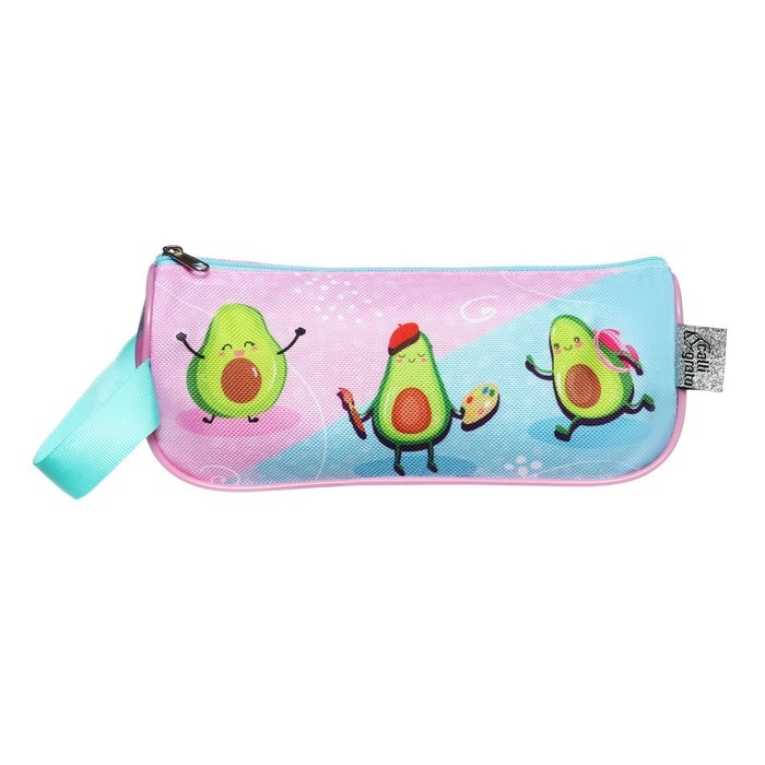 Пенал мягкий 1 отделение, 100 х 200 х 45 мм, объёмный, с ручкой Пенал мягкий 1 отделение, 100 х 200 х 45 мм, объёмный, с ручкой "Авокадо"