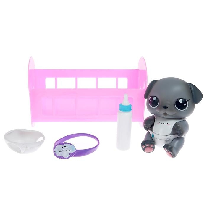 Игрушка-сюрприз «Плюш сплюш» в кроватке с аксессуаром, zoo-МИКС Игрушка-сюрприз «Плюш сплюш» в кроватке с аксессуаром, zoo-МИКС