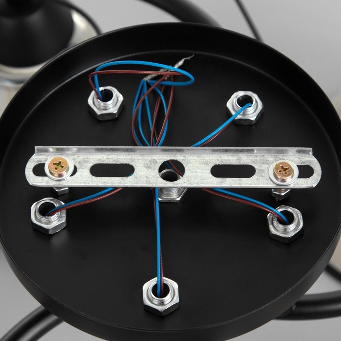 Люстра Люстра "Эдотт" 5хЕ27 40Вт черный 53х53х25 см BayerLux