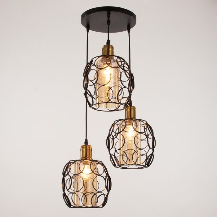 Светильник BayerLux 2091/3BK E27 40Вт черный