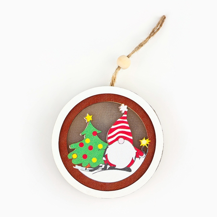 Ёлочная игрушка «Новогодняя», на Новый год, d=7,5 см Ёлочная игрушка «Новогодняя», на Новый год, d=7,5 см