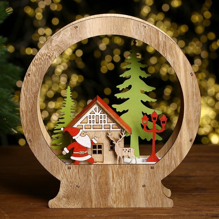 Декор с подсветкой «Новогодняя сказка» 22,5 × 21 × 5 см Декор с подсветкой «Новогодняя сказка» 22,5 × 21 × 5 см