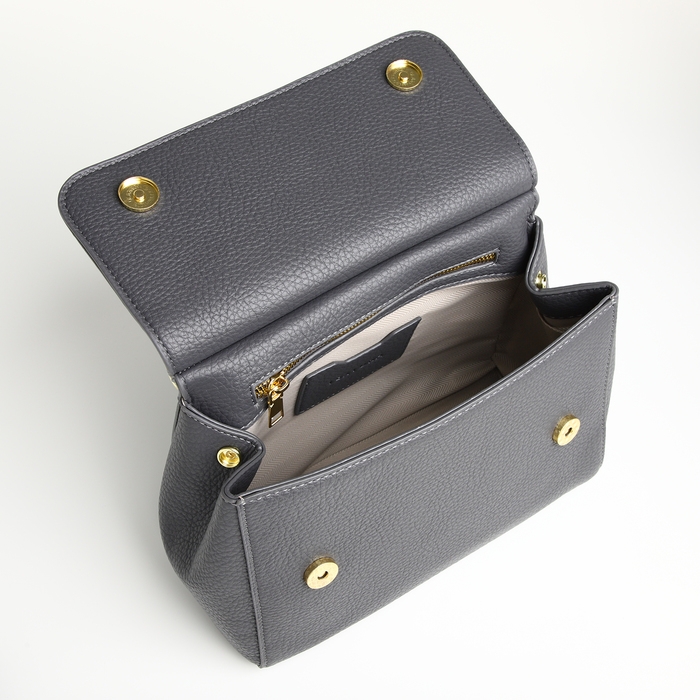 Сумка женская на магните TEXTURA, маленький размер, цвет серый Сумка женская на магните TEXTURA, маленький размер, цвет серый