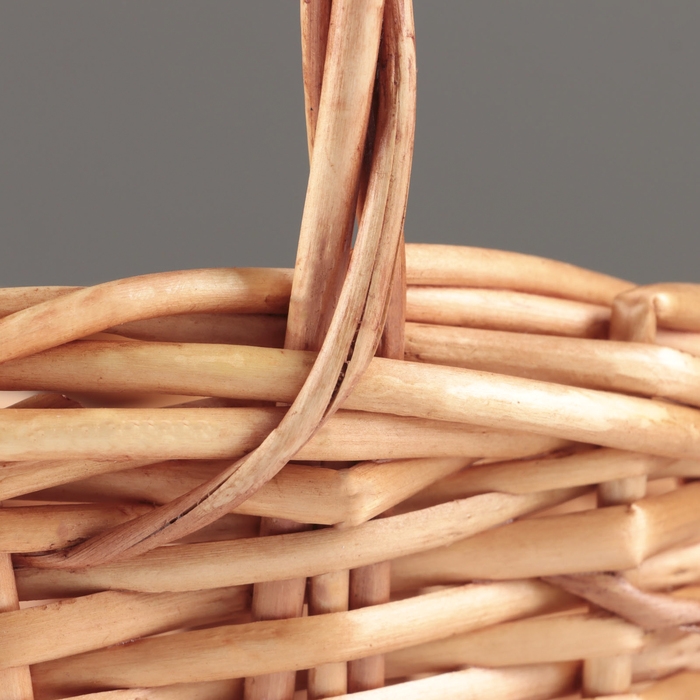 Корзина плетеная, 22x18xH10/11xHH25  BD14, медовый, ива Корзина плетеная, 22x18xH10/11xHH25  BD14, медовый, ива