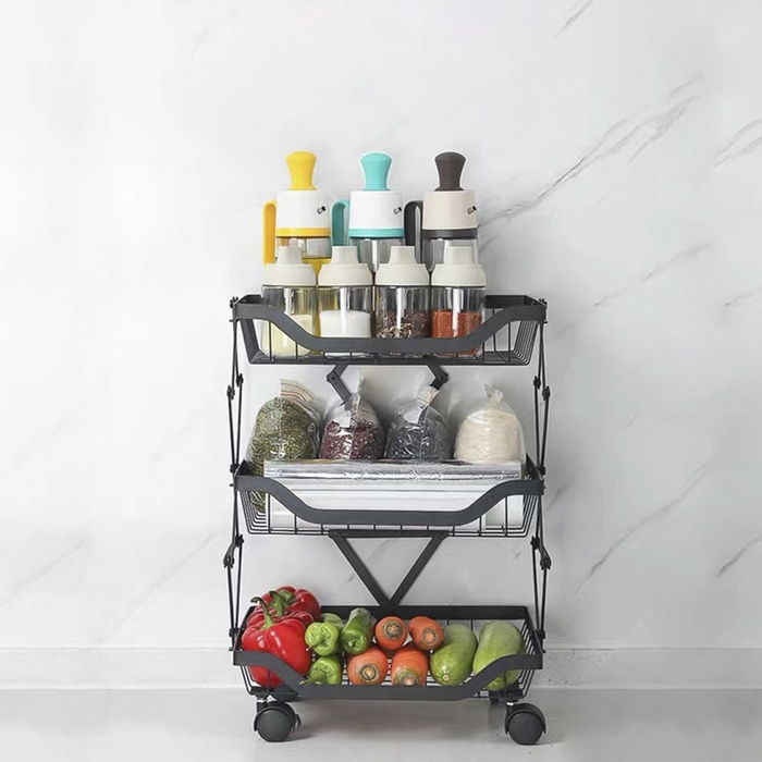 Накопитель складной на колесах, 5 полок, 35,3×27,3×94,6 см, цвет белый Накопитель складной на колесах, 5 полок, 35,3×27,3×94,6 см, цвет белый