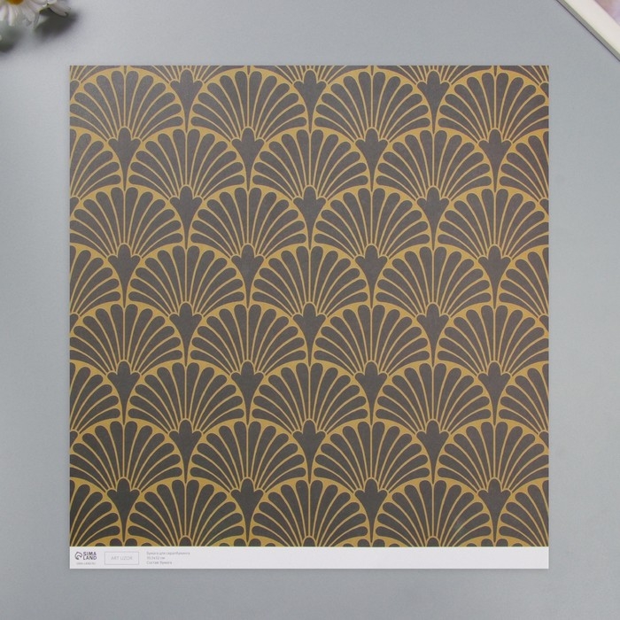 Бумага для скрапбукинга Бумага для скрапбукинга "Веера" плотность 180 гр набор 5 шт 30,5х32 см