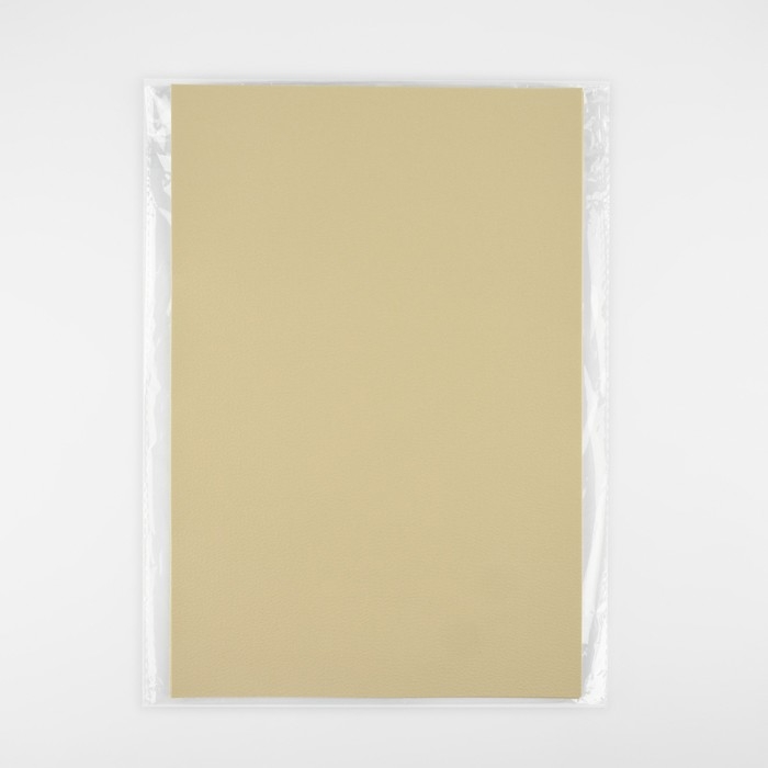 Искусственная кожа, с клеевой основой, 20 × 30 см, 0,5 мм, 3 шт, цвет молочный Искусственная кожа, с клеевой основой, 20 × 30 см, 0,5 мм, 3 шт, цвет молочный