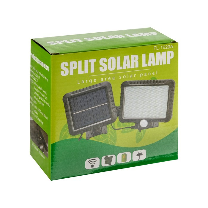 Светодиодный прожектор на солнечной батарее 10 Вт, выносная панель, 15 × 11 × 4 см, 6500К Светодиодный прожектор на солнечной батарее 10 Вт, выносная панель, 15 × 11 × 4 см, 6500К