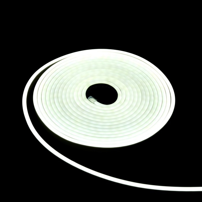 Гибкий неон Luazon Lighting 6 × 12 мм, IP65, 50 м, SMD2835, 120 LED/м, 12 В, свечение белое Гибкий неон Luazon Lighting 6 × 12 мм, IP65, 50 м, SMD2835, 120 LED/м, 12 В, свечение белое