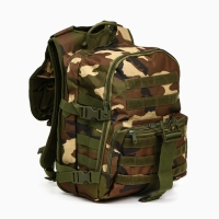 Рюкзак тактический "Storm tactic" мужской, стропы MOLLE, 40 л, камуфляж woodland