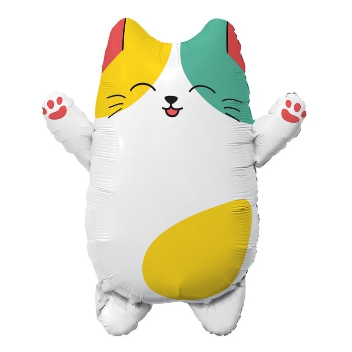 Шар фольгированный 27 Шар фольгированный 27" «Котик лапочка», фигура