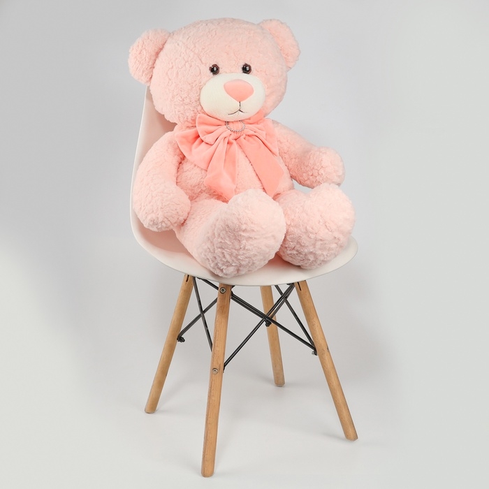 Мягкая игрушка «Медведь», с бантом, 80 см, цвет розовый Мягкая игрушка «Медведь», с бантом, 80 см, цвет розовый