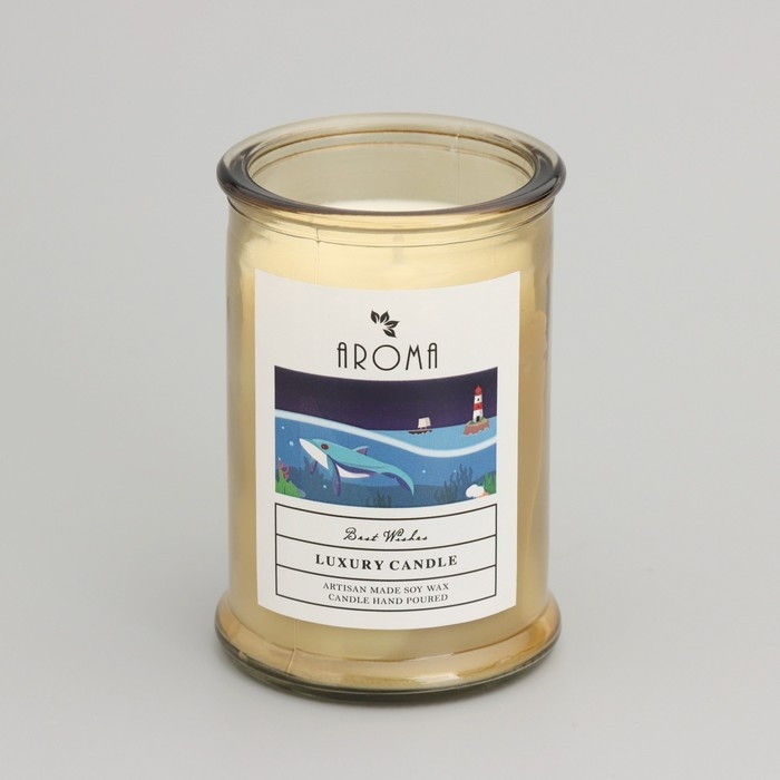 Свеча ароматическая в банке   Свеча ароматическая в банке  "Эвкалипт", 40ч, 95 гр, в коробке