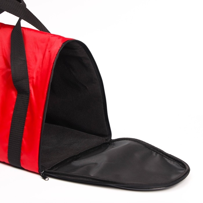 Сумка - переноска для животных  Сумка - переноска для животных "Туннель", нейлон, 37 х 22 х 26 см, красный