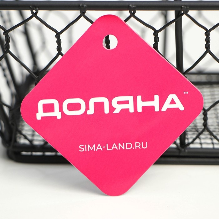 Фруктовница Доляна «Лола», 20×15×8 см, цвет чёрный Фруктовница Доляна «Лола», 20×15×8 см, цвет чёрный