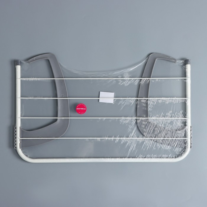 Сушилка для белья навесная Доляна, 50×30 см, цвет серый