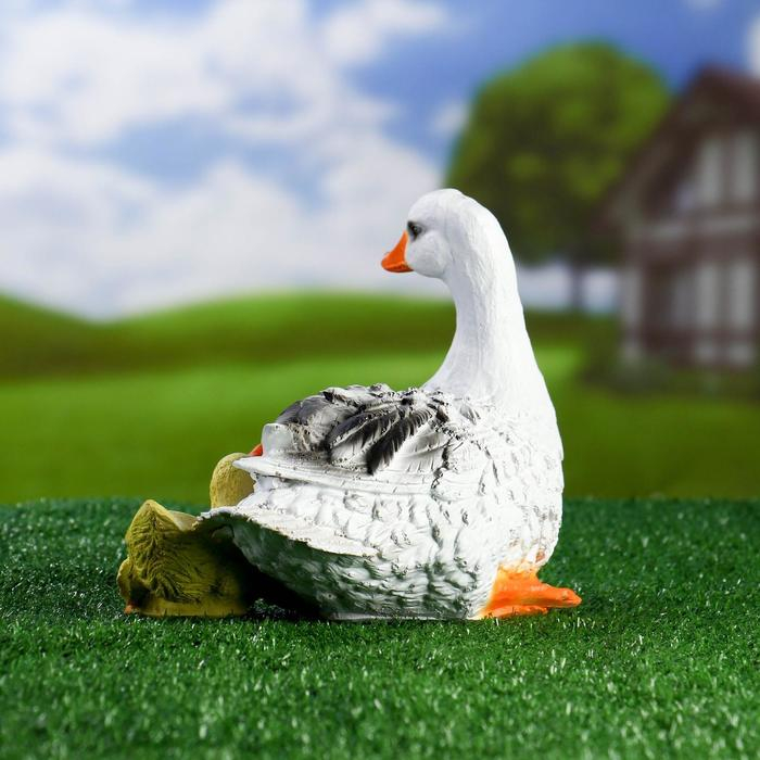 Садовая фигура Садовая фигура "Утка с утенком" 23х15х20см