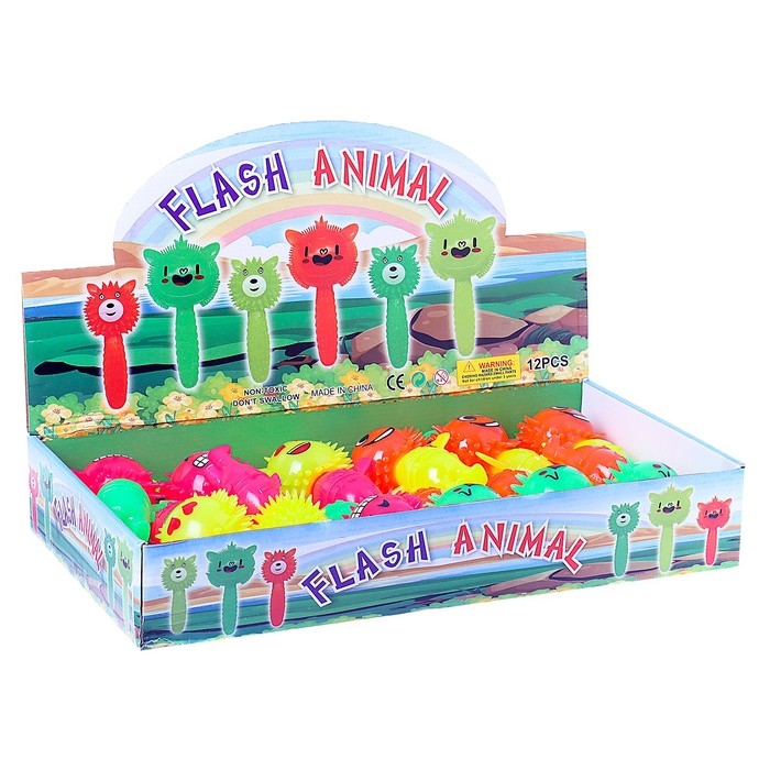 Мяч «Цветочек», световой, с пищалкой, на резинке, цвета МИКС Мяч «Цветочек», световой, с пищалкой, на резинке, цвета МИКС