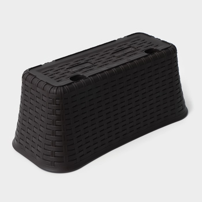 Ящик балконный «Ротанг», 38,5 см, цвет коричневый Ящик балконный «Ротанг», 38,5 см, цвет коричневый