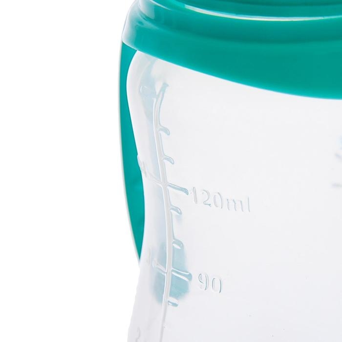 Бутылочка для кормления «Наше сокровище», классическое горло, приталенная, с ручками, 150 мл., от 0 мес., цвет бирюзовый Бутылочка для кормления «Наше сокровище», классическое горло, приталенная, с ручками, 150 мл., от 0 мес., цвет бирюзовый