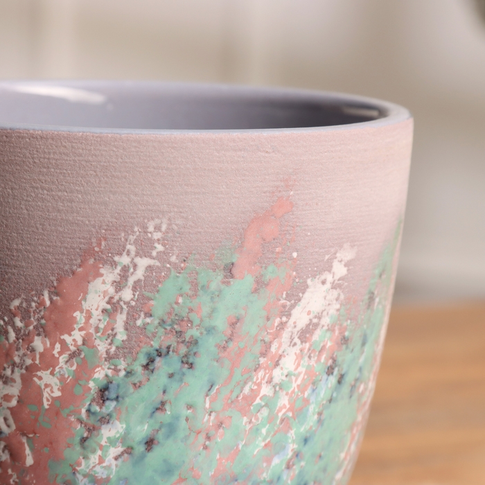 Горшок цветочный Живопись сиреневый крокус №1, 0,7 л, d - 11,7 см Горшок цветочный Живопись сиреневый крокус №1, 0,7 л, d - 11,7 см