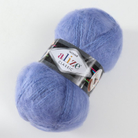 Пряжа "Mohair classic" 25% мохер, 24% шерсть, 51% акрил 200м/100гр (40 голубой)
