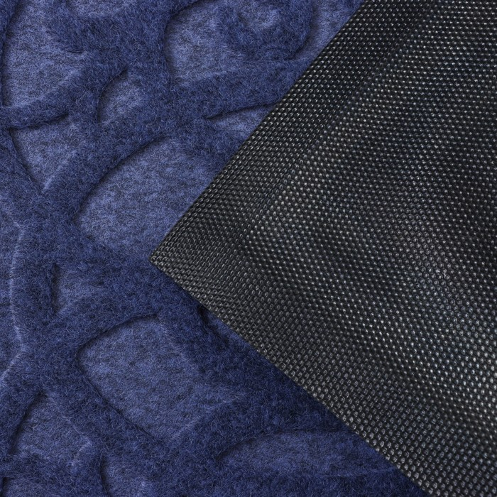 Коврик влаговпитывающий придверный с окантовкой Доляна «Вензель», 45×75 см, цвет МИКС Коврик влаговпитывающий придверный с окантовкой Доляна «Вензель», 45×75 см, цвет МИКС