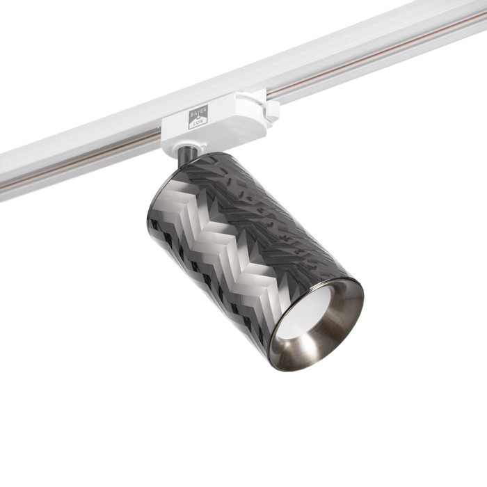 Светильник трековый SIMPLE Светильник трековый SIMPLE "Астер" GU10 220В черный хром 7,5х7,5х20 см