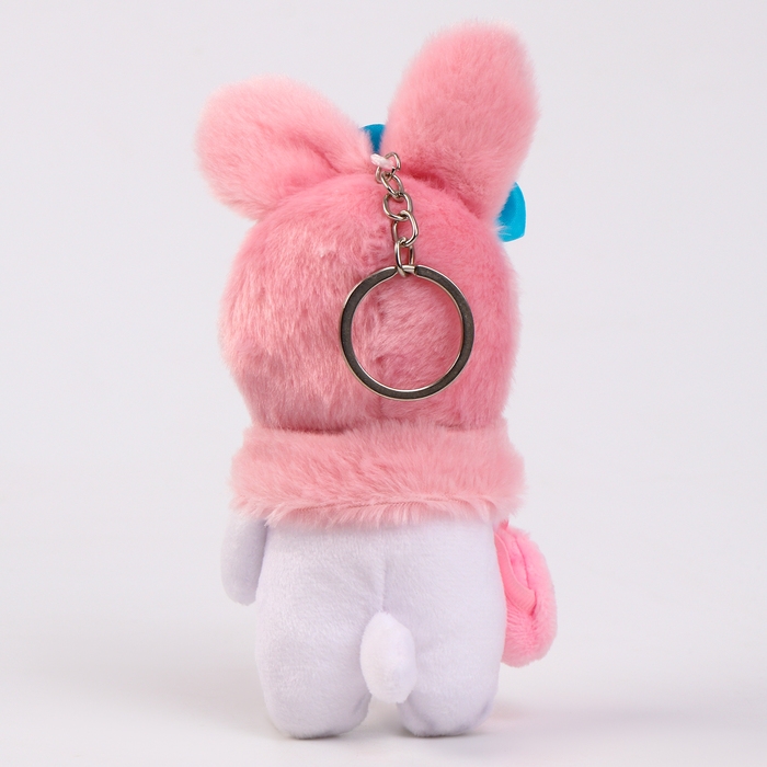 Мягкая игрушка «Зайка в шапочке» на брелоке, 12 см Мягкая игрушка «Зайка в шапочке» на брелоке, 12 см