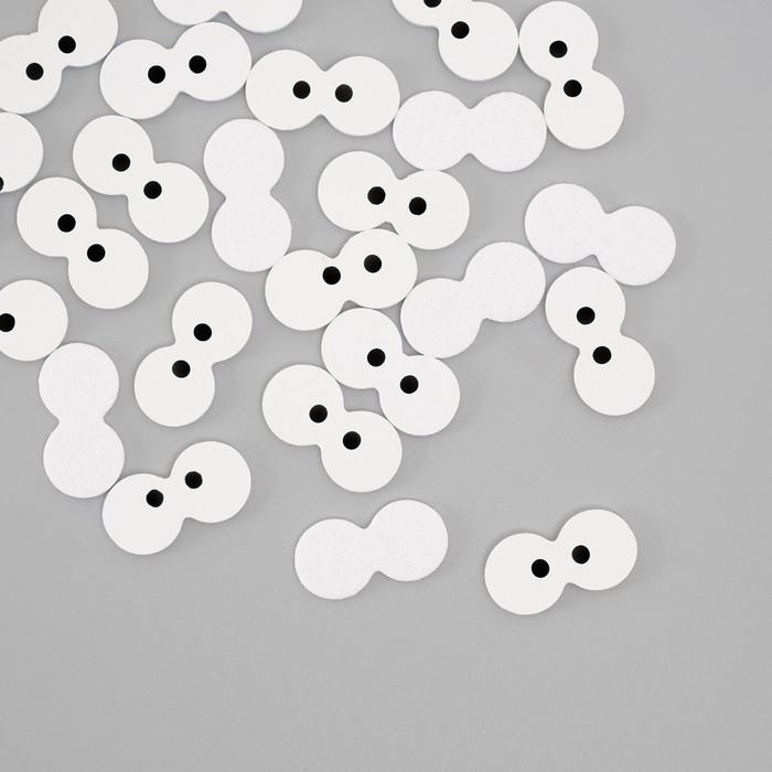 Декор для творчества кожзам Декор для творчества кожзам "Глазки" набор 25 шт 2,3х1,2 см