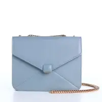 Сумка женская мессенджер на магните, 20&times;6&times;13 см, голубая